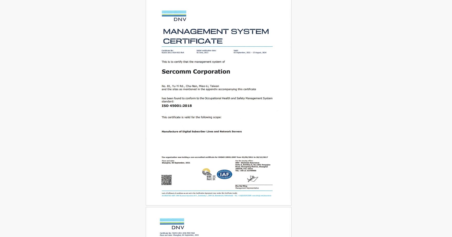 Occupational Health and Safety (OH&S) Management System